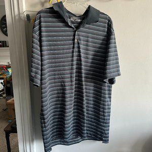 Nike stripped golf polo